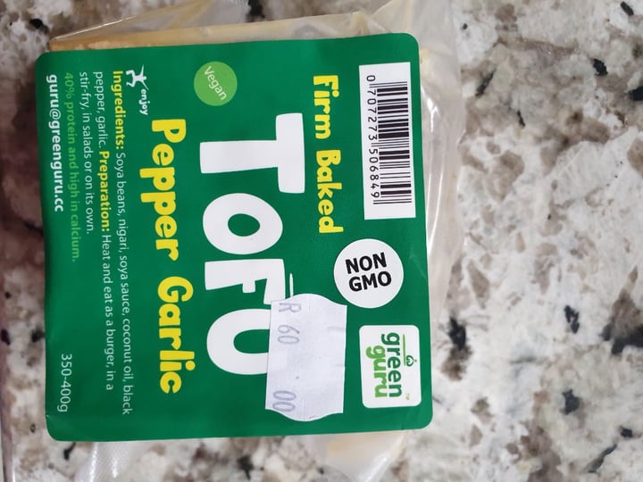 photo of Green Guru Firm Baked Tofu Pepper Garlic shared by @tilana85 on  12 Jan 2020 - review