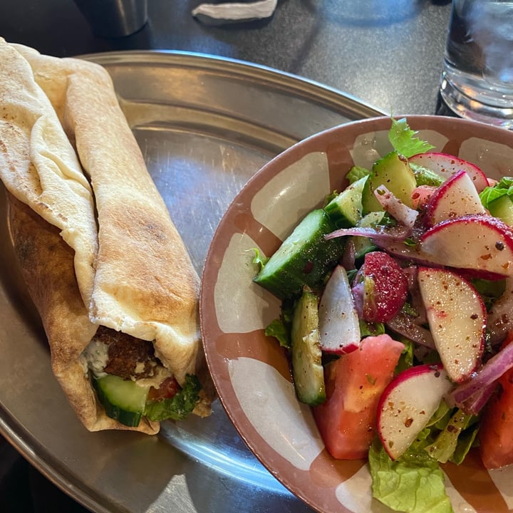 photo of Olive & Fig Mediterranean Kitchen falafel wrap shared by @elizabethva on  23 Dec 2020 - review