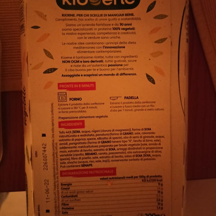 photo of Kioene Cotoletta vegetale shared by @beaman on  26 Jun 2022 - review