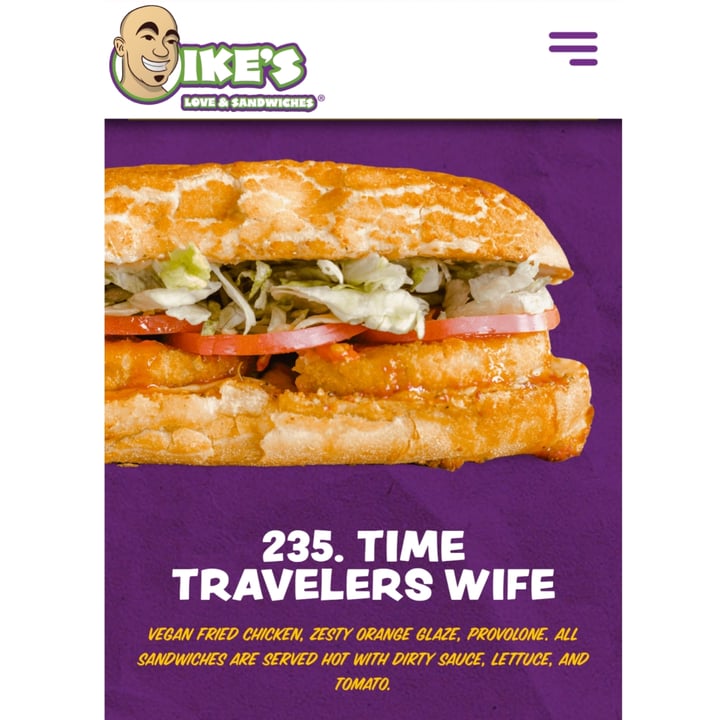 photo of Ike's Love & Sandwiches Time Travelers Wife Sandwich shared by @veggieassassin on  13 Jul 2022 - review