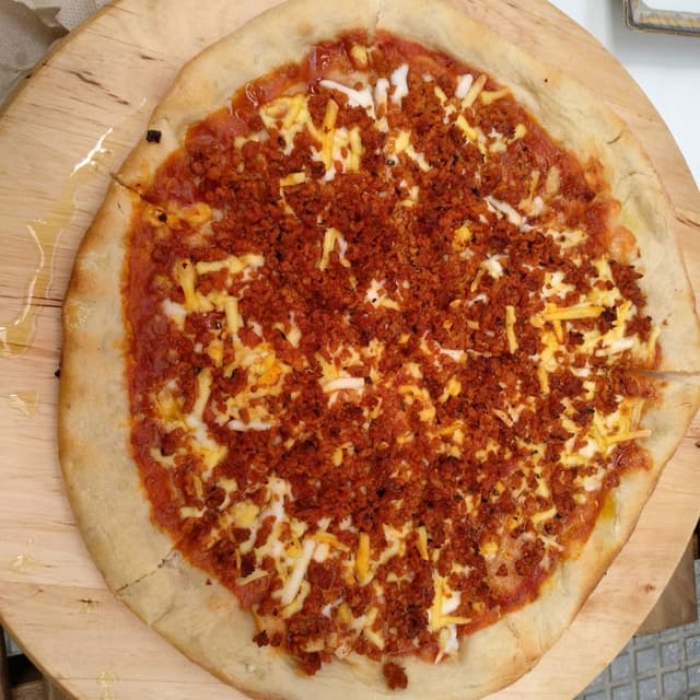 Photo of the dish “Pizza de chorizo”