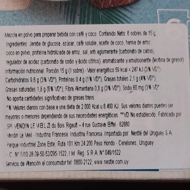 review photo of Nescafé Coconut latte shared by @mikaeladinuto on 23 Feb 2022 - review