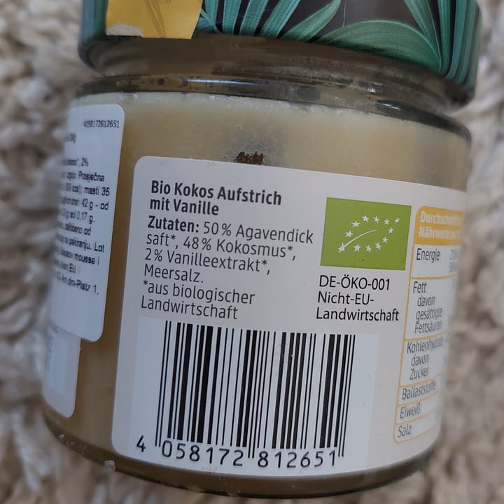review photo of dmBio Aufstrich vanille und kokos shared by @greenbeet on 16 Feb 2022 - review