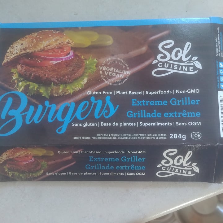 photo of Sol Cuisine Chickpea Sweet Potato Burger shared by @gordjac1964 on  16 Jun 2021 - review