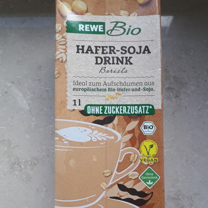 review photo of Rewe Bio Hafer Drink Natur shared by @thevegandonator on 20 Jul 2021 - review