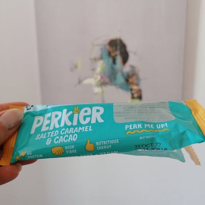 photo of Perkier Salted caramel and cacao bar shared by @giulsmarino on  10 Jun 2022 - review