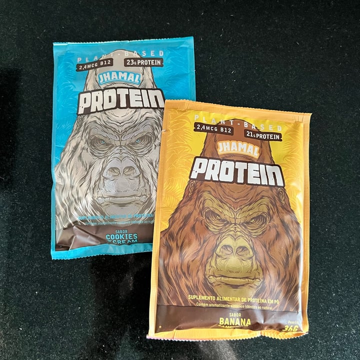 review photo of jhamal natural proteina em pó Vegetal sabor Banana Com Amendoim shared by @eloveg on 21 Aug 2022 - review