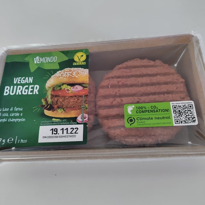 review photo of Vemondo 2 Burger con carote e funghi champignon shared by @sweety18 on 19 Nov 2022 - review