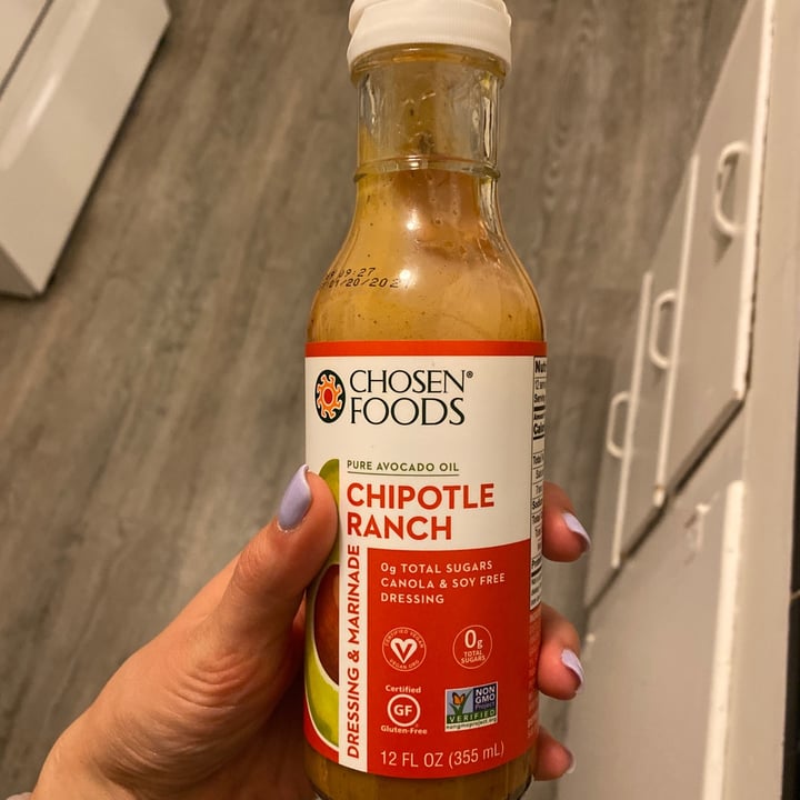 photo of Chosen Foods Chipotle Ranch shared by @kaelinm on  25 Apr 2020 - review