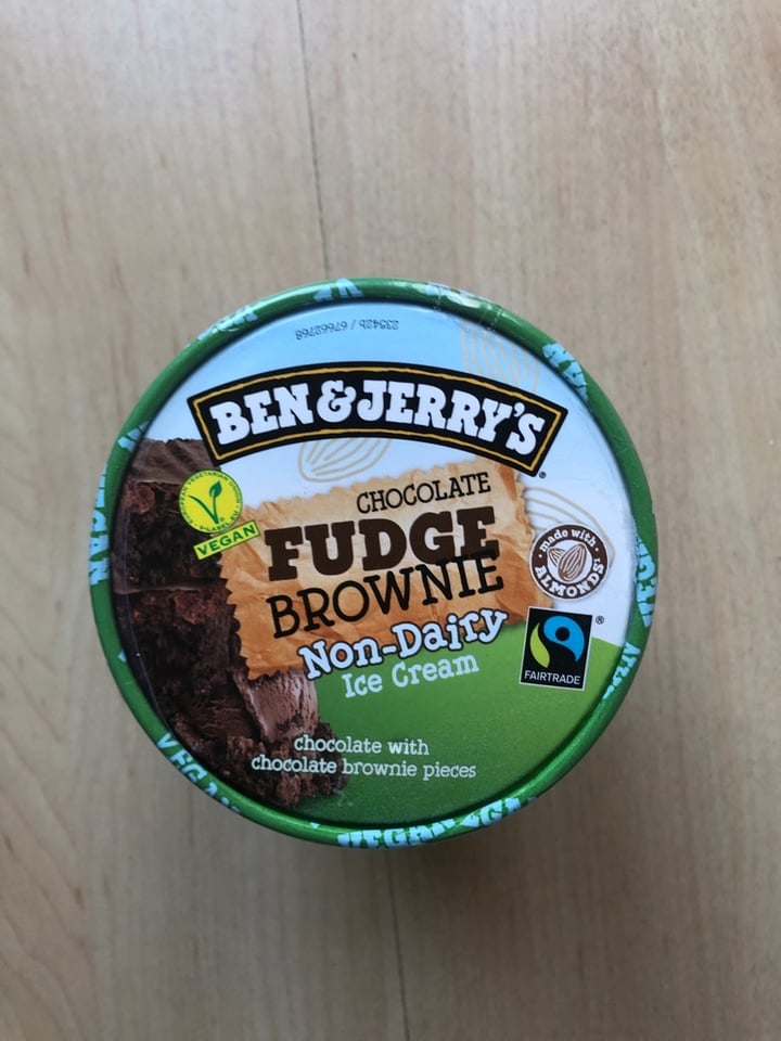 photo of Ben & Jerry's Chocolate Fudge Brownie Non-Dairy Ice Cream shared by @milapraschma on  11 Feb 2020 - review