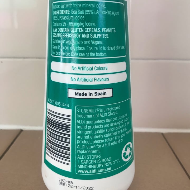 photo of Stonemill Iodized Table Salt shared by @aleessandra on  27 Apr 2022 - review