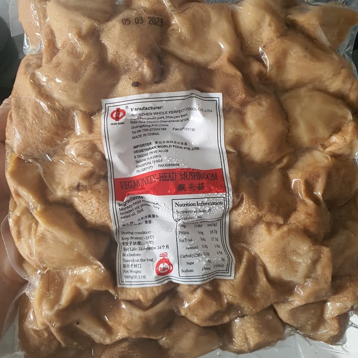 photo of Vege World Foods Lion's Mane Mushroom shared by @eatfayelove on  17 Jul 2021 - review