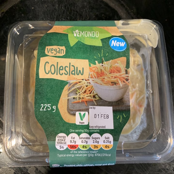 review photo of Vemondo Vegan coleslaw shared by @nsvj on 31 Jan 2021 - review