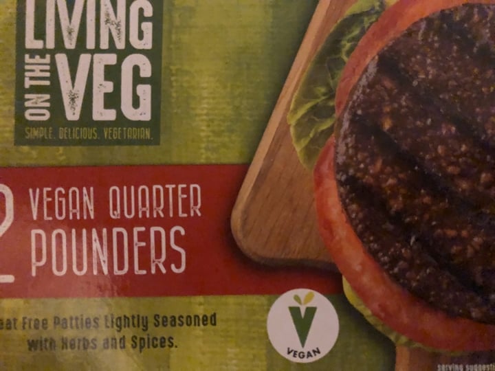 photo of Living on The Veg Vegan Quarter Pounders shared by @sarage on  02 Apr 2020 - review