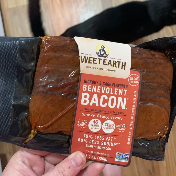 review photo of Sweet Earth Benevolent Bacon Hickory & Sage Smoked Seitan Bacon shared by @katiej245 on 31 Aug 2020 - review