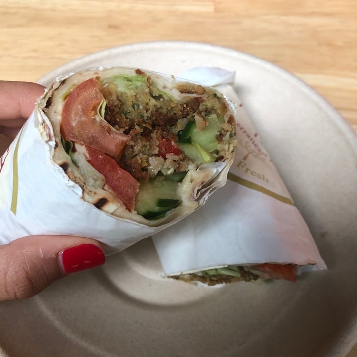 review photo of Pita Tree Kitchen Falafel Jumbo Wrap shared by @cleameyer on 04 Jan 2020 - review