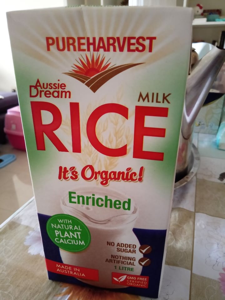 photo of Pureharvest Rice Milk Enriched shared by @veganspicegirl on  02 Dec 2019 - review
