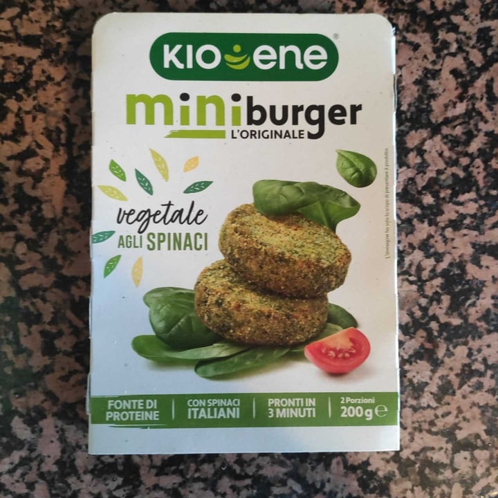 photo of Kioene Mini Burger Vegetale Agli Spinaci shared by @ggiu on  11 Jun 2022 - review