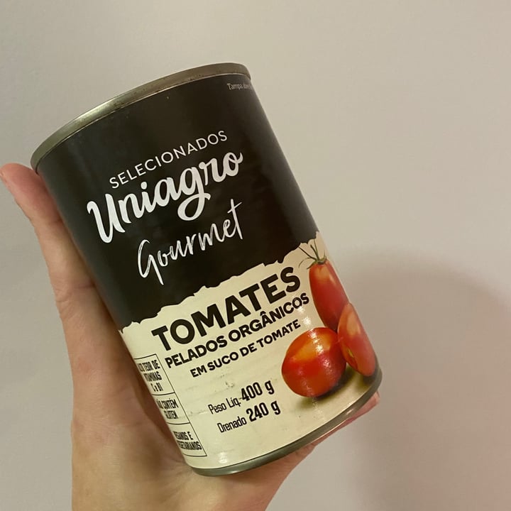 photo of Selecionados Uniagro Tomates pelados Orgânicos shared by @carolsch on  19 Jul 2021 - review