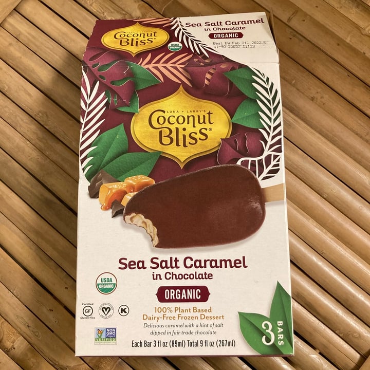 photo of Coconut Bliss Sea Salt Caramel in Chocolate Bars shared by @alleycatz on  01 Feb 2021 - review