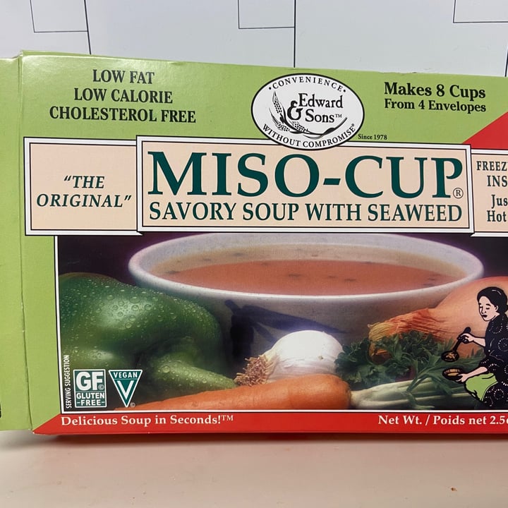 photo of Edward & Sons Miso-Cup Traditional Soup with Tofu shared by @demolitionlover on  26 Apr 2020 - review