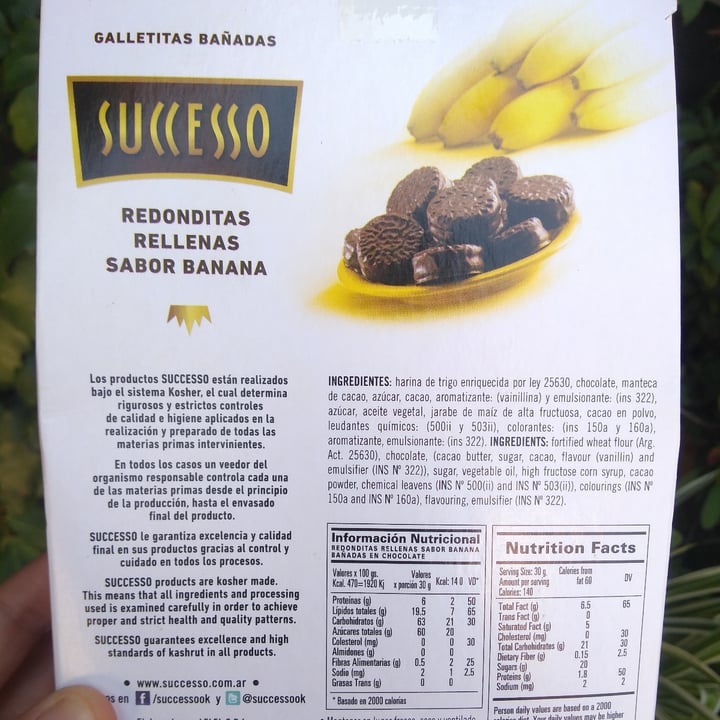 photo of Successo Redonditas Sabor Banana shared by @flornijas on  17 Mar 2021 - review