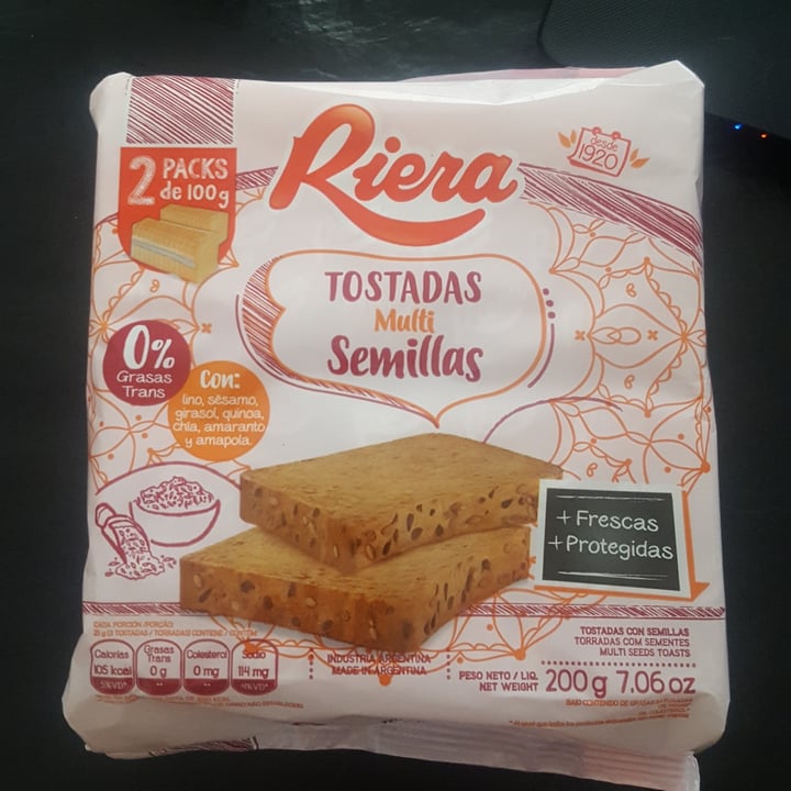review photo of Riera Tostadas multi semillas shared by @vulcana on 19 Nov 2020 - review