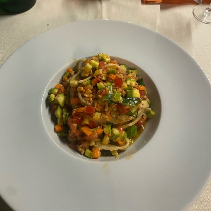 photo of Il Ninfeo tagliatelle di grano saraceno con verdure shared by @veronicalulli on  28 Jun 2022 - review