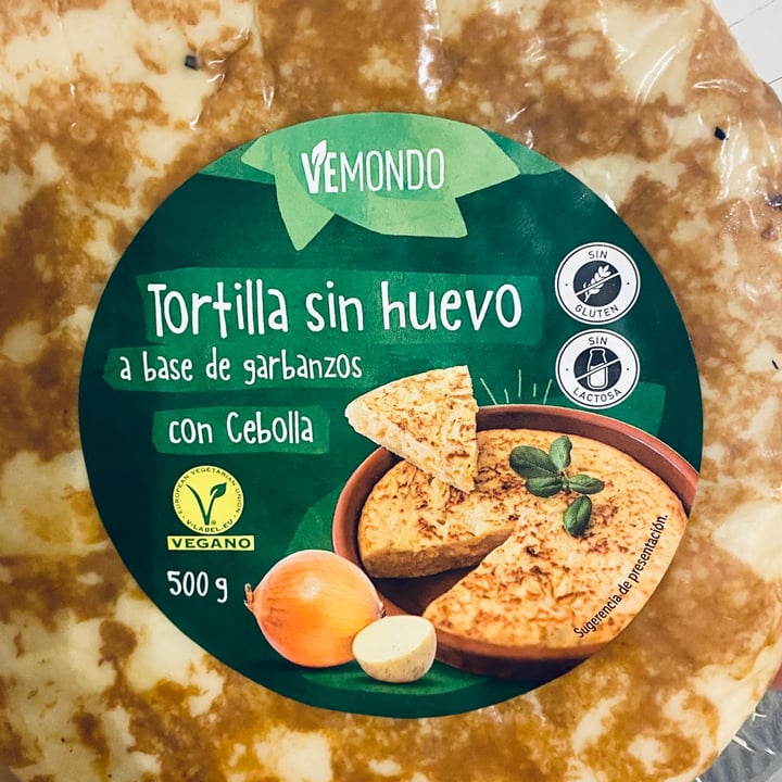 photo of Vemondo Tortilla sin huevo a base de garbanzos y cebolla shared by @mikelpro on  16 Jul 2021 - review