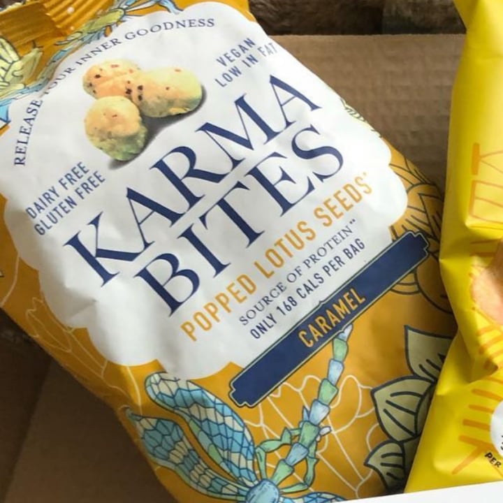 photo of Karma Bites Popped lotus seed caramel shared by @katmarievegan on  27 Sep 2021 - review