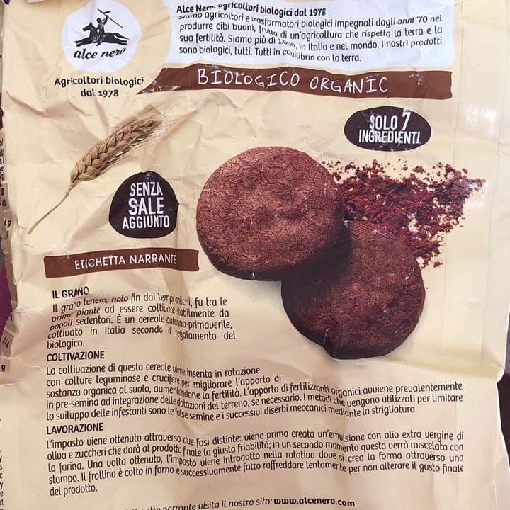 photo of Alce Nero Biscotti cacao shared by @vegbyme on  13 Nov 2021 - review