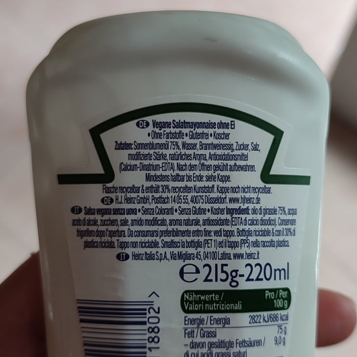 photo of Heinz Mayo Vegan shared by @valdev on  29 Jul 2022 - review