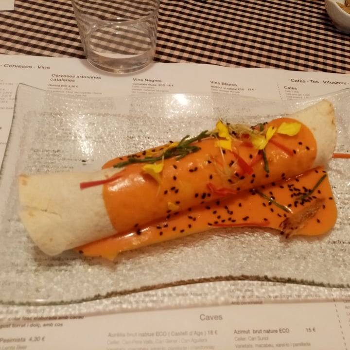 review photo of RESTAURANT BINDU Fajita d'Heüra i vegetals shared by @adnaloi on 13 Nov 2021 - review