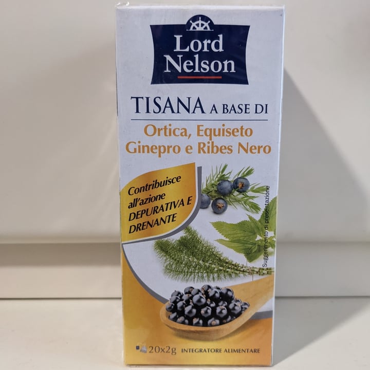 photo of Lord Nelson Tisana Ortica Equiseto Ginepro E Ribes Nero shared by @worldthroughmymind on  15 Apr 2022 - review