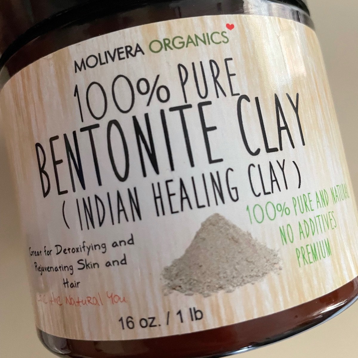 Bentonite Clay for Detoxifying and Rejuvenating Skin and Hair, 16 oz.