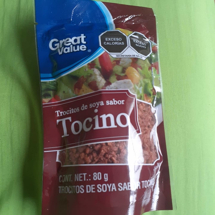 photo of Great Value  Trocitos de Soya Sabor tocino shared by @barbaracf on  30 Jun 2021 - review