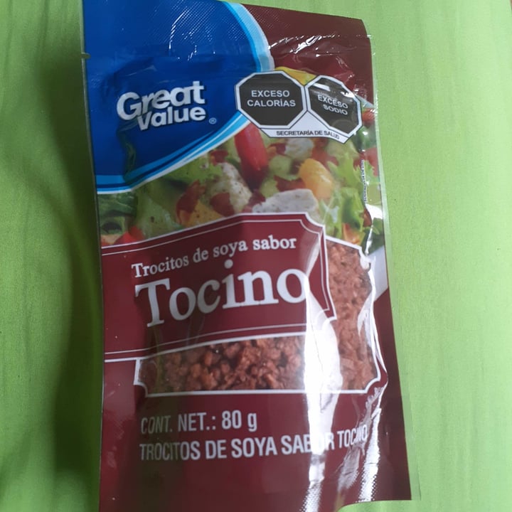 review photo of Great Value Trocitos de Soya Sabor tocino shared by @barbaracf on 30 Jun 2021 - review