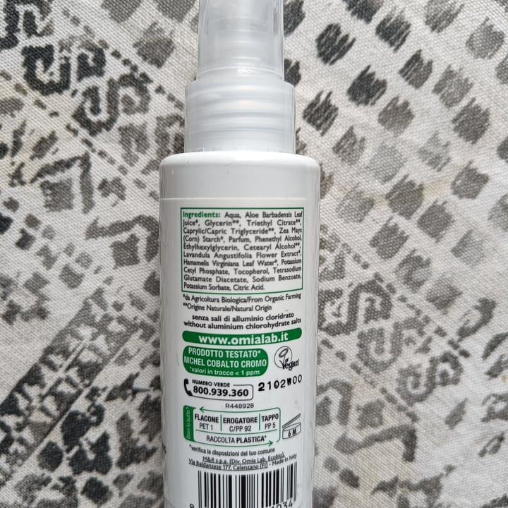 photo of Omia Deo vapo biologico aloe vera shared by @iwantasoul on  10 Oct 2022 - review