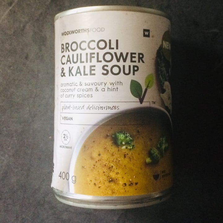 photo of Woolworths Food Broccoli, cauliflower and Kale soup shared by @nikki-c on  09 Nov 2021 - review