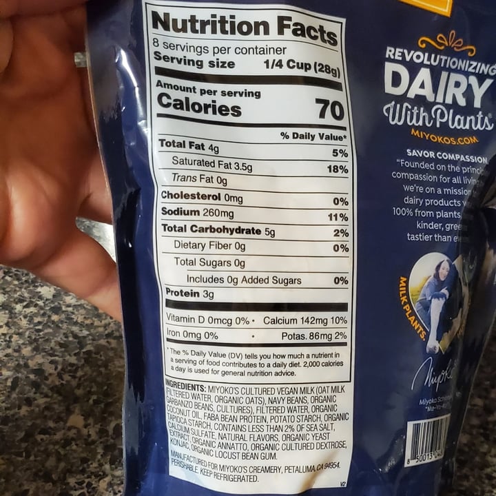 photo of Miyoko's Creamery Cultured Vegan Cheddar Cheese Shreds shared by @lucyfoxx on  25 Feb 2021 - review