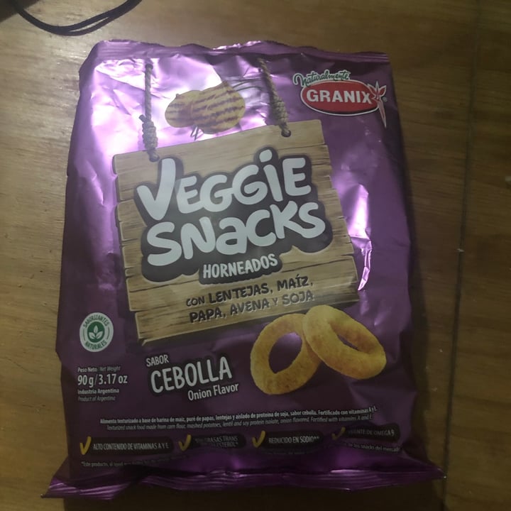 photo of Granix Veggie Snacks Sabor Cebolla shared by @sergeipau on  12 Aug 2021 - review