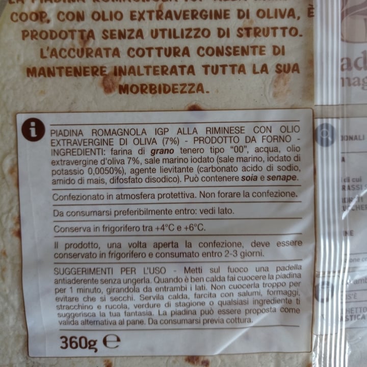review photo of Origine Coop piadina shared by @sararafanelli on 31 Oct 2022 - review