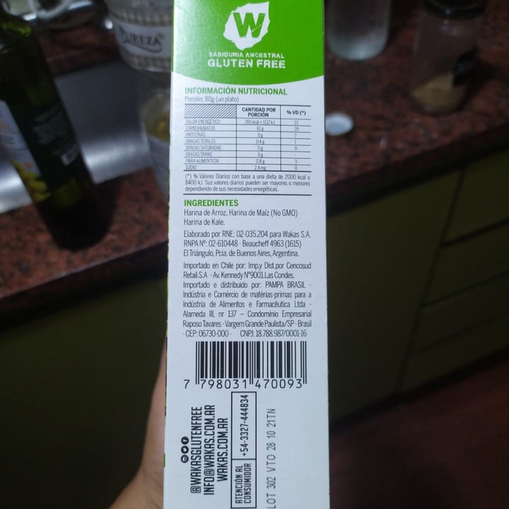 photo of Wakas Pasta Multicereal con Kale shared by @veganargentin on  11 Jan 2021 - review
