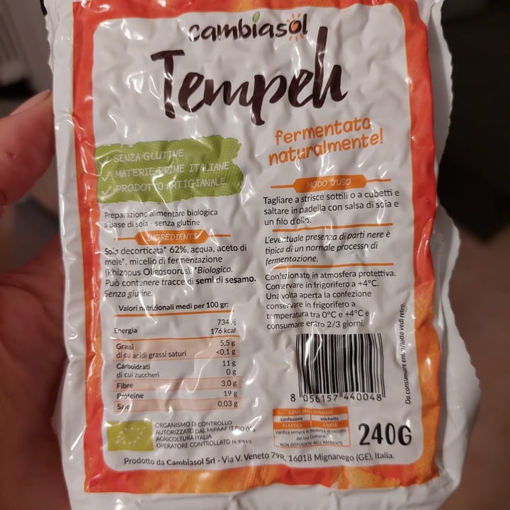 photo of Cambiasol Tempeh Fermentato shared by @paolaelisa on  05 Oct 2022 - review