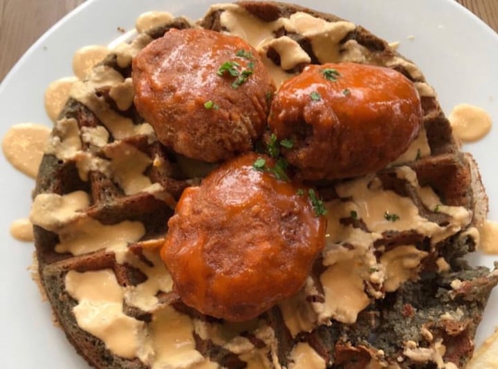 photo of Off The Griddle Chickn & Waffles shared by @citybythbayvegan on  26 Apr 2019 - review