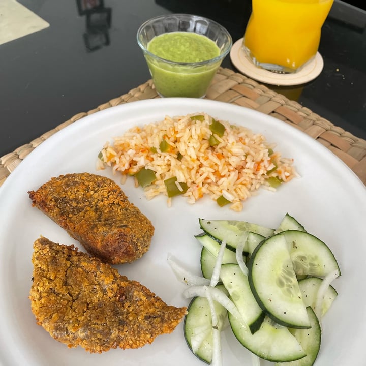 photo of Vegan loub milanesa de seitán shared by @michellemurci on  19 Sep 2022 - review