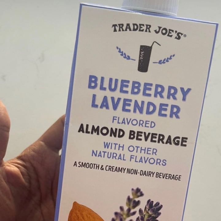 photo of Trader Joe's Lavender Blueberry Almond Milk shared by @briannaobrien on  24 Jul 2021 - review