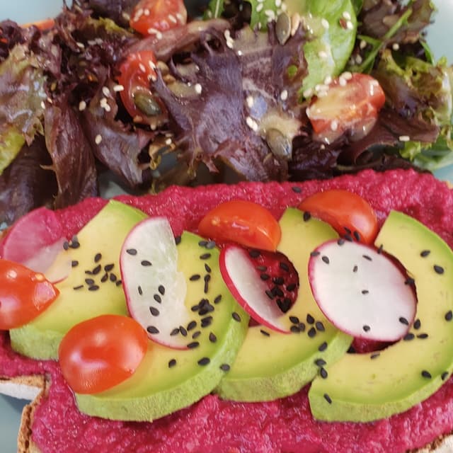 Photo of the dish “Pink Homus Toast”