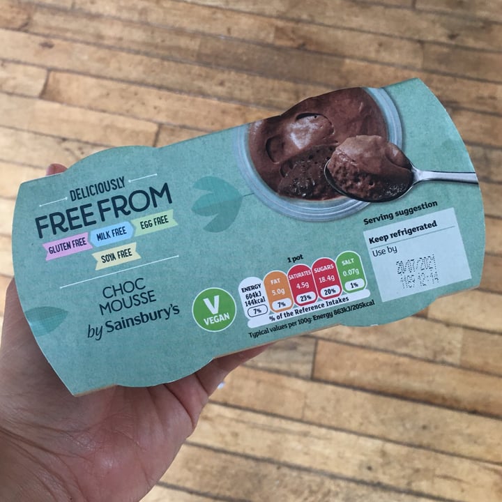 photo of Sainsbury's Deliciously Free From Chocolate Mousse shared by @sandra666 on  02 Aug 2021 - review