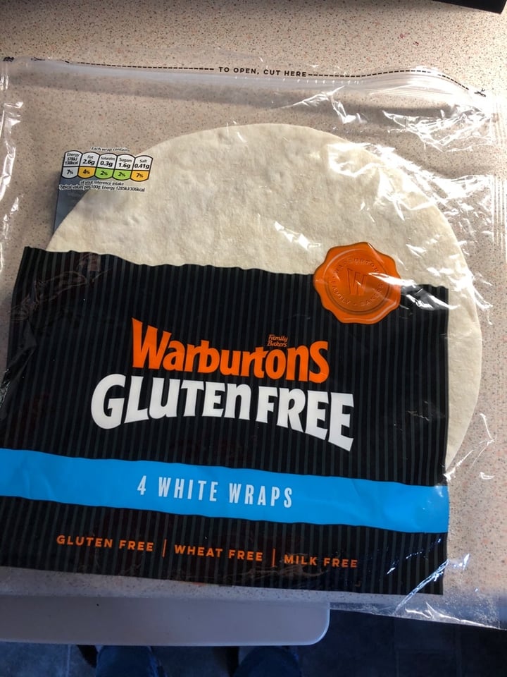 photo of Warburtons Gluten Free White Wraps shared by @elwa21 on  18 Jan 2020 - review